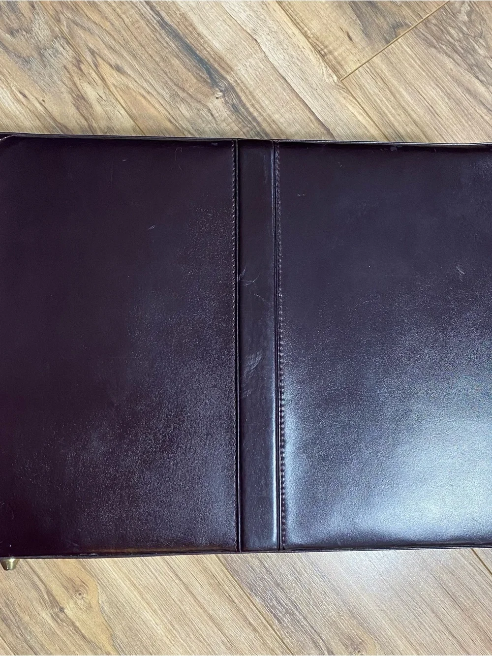 Men’s Vintage Like New Genuine Top Grain Leather Brief Case with Locks
